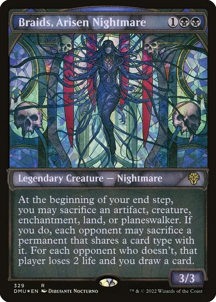 Braids, Arisen Nightmare, Magic card DMU 329 — Dominaria United set