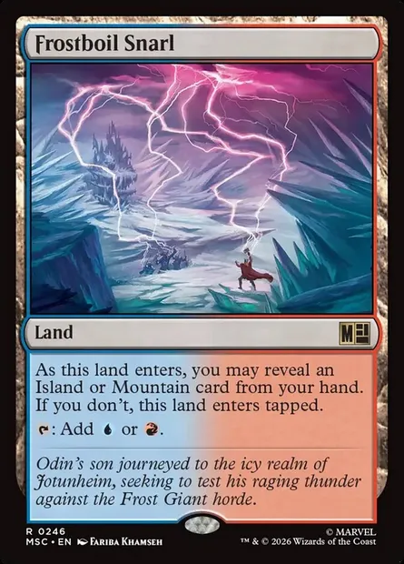 Frostboil Snarl, Magic card MSC 246 — Marvel Super Heroes Commander set