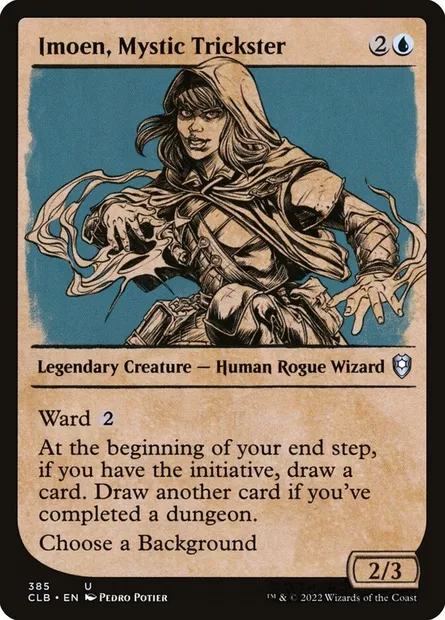 Imoen, Mystic Trickster, Magic card CLB 385 — Commander Legends: Battle for Baldur's Gate set