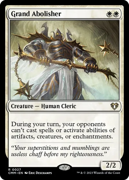 Grand Abolisher, Magic card CMM 27 — Commander Masters set
