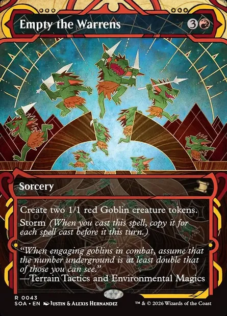 Empty the Warrens, Magic card SOA 43 — Secrets of Strixhaven Mystical Archive set