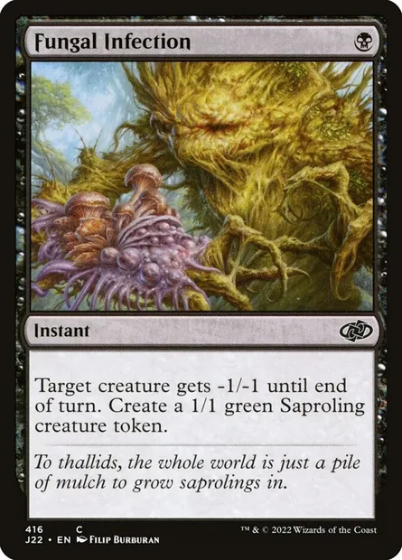 Fungal Infection, Magic card J22 416 — Jumpstart 2022 set