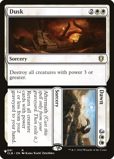 Dusk // Dawn, Magic card PLST CLB-691 — The List set