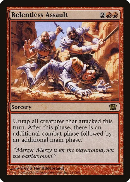 Relentless Assault, Magic card 8ED 214★ — Eighth Edition set