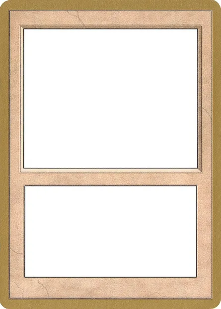 Blank Card, Magic card PTC 0 — Pro Tour Collector Set set