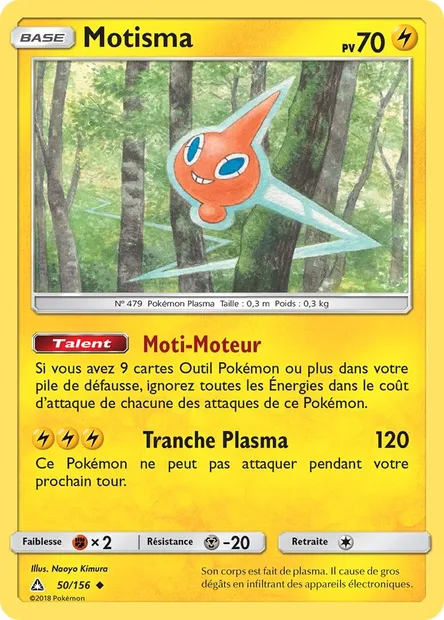 Motisma, carte Pokémon UPR 50 — extension Ultra-Prisme