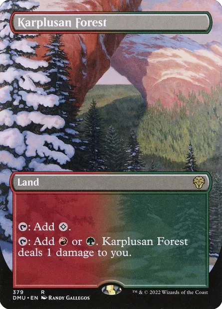 Karplusan Forest, Magic card DMU 379 — Dominaria United set