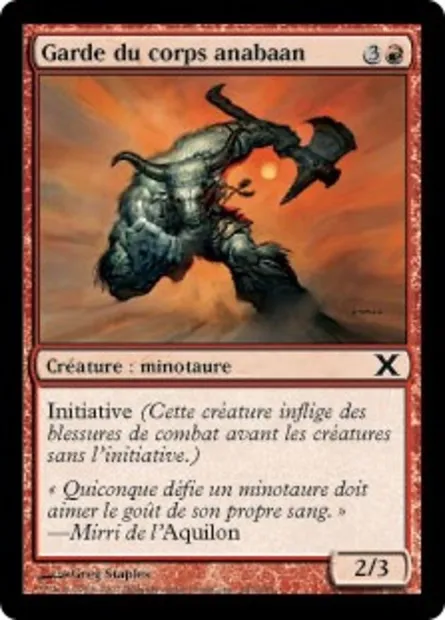 Garde du corps anabaan, carte Magic 10E 187 — extension Dixième édition