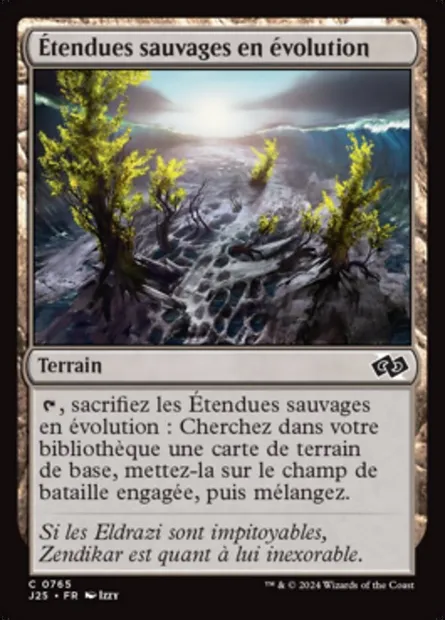 Étendues sauvages en évolution, carte Magic J25 765 — extension Foundations Jumpstart