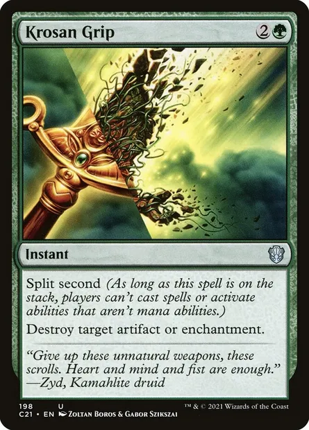 Krosan Grip, Magic card C21 198 — Commander 2021 set