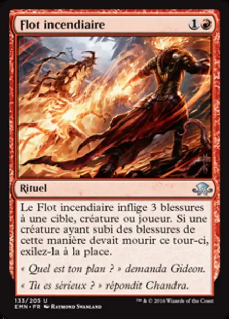 Flot incendiaire, carte Magic EMN 133 — extension La lune hermétique