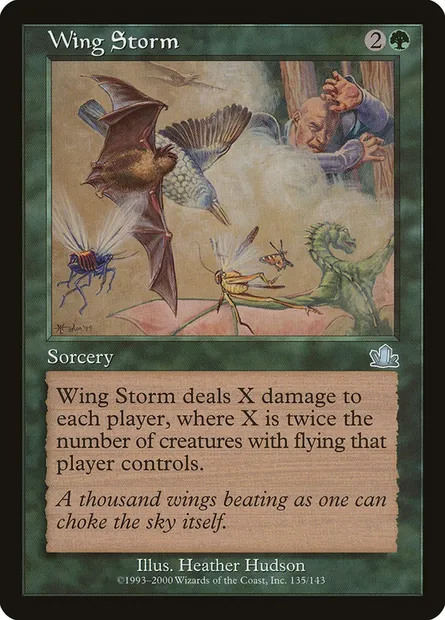 Wing Storm, Magic card PCY 135 — Prophecy set
