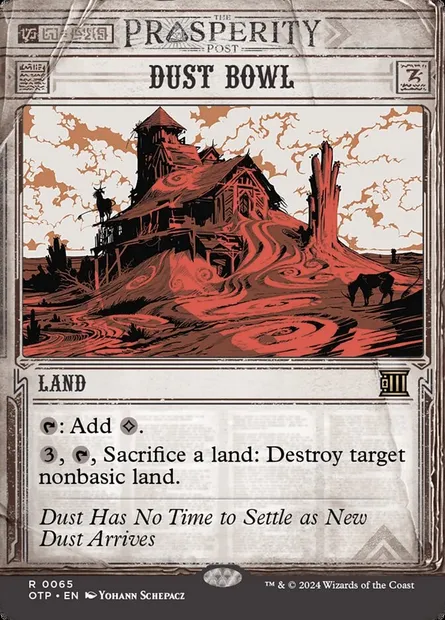 Dust Bowl, Magic card OTP 65 — Breaking News set