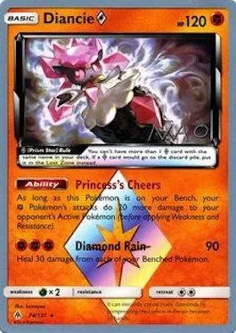 Diancie ◇ Prism Star, carte Pokémon WCD18 074 — extension World Championship Decks 2018