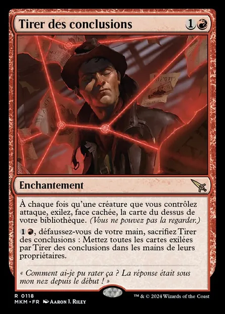 Tirer des conclusions, carte Magic MKM 118 — extension Murders at Karlov Manor