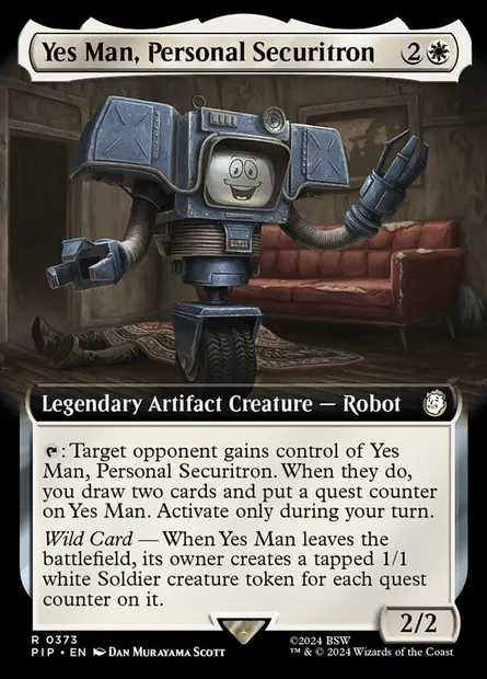 Yes Man, Personal Securitron, Magic card PIP 373 — Fallout set