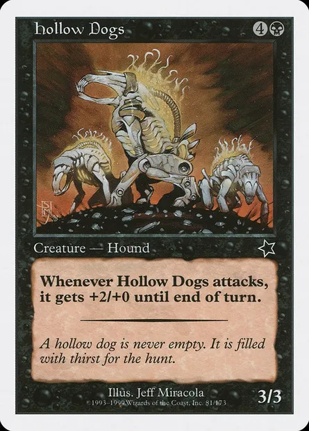 Chiens creux, carte Magic S99 81 — extension Starter 1999