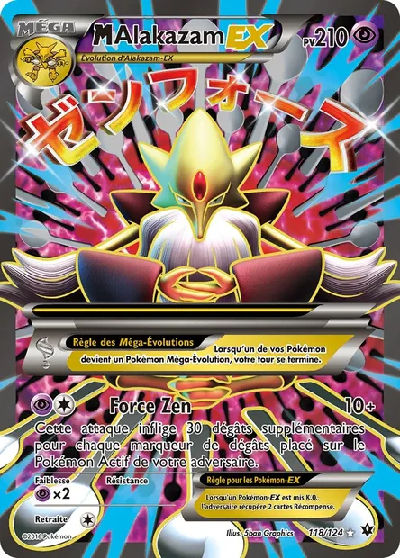 M-Alakazam EX, carte Pokémon FCO 118 — extension Impact des Destins