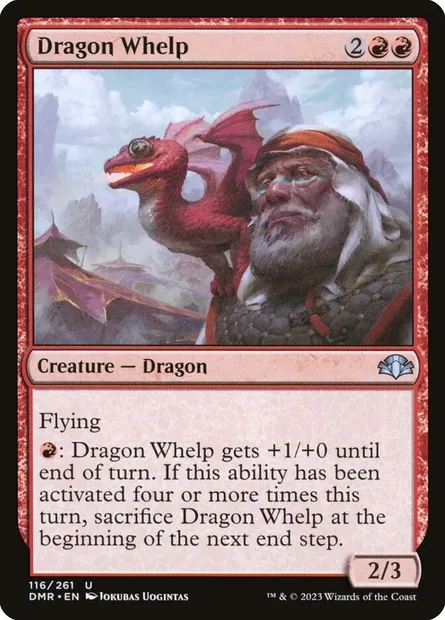 Dragon Whelp, Magic card DMR 116 — Dominaria Remastered set