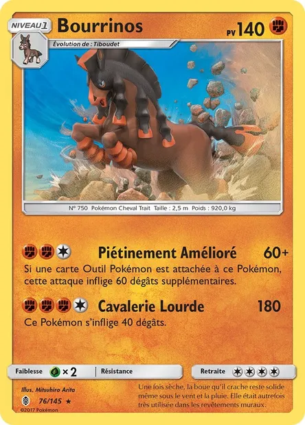 Bourrinos, carte Pokémon GRI 76 — extension Gardiens Ascendants