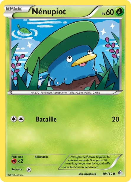 Nénupiot, carte Pokémon PRC 10 — extension Primo-Choc