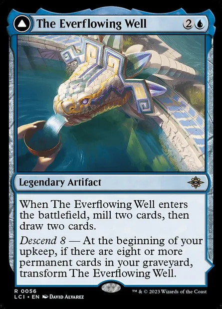 The Everflowing Well // The Myriad Pools, Magic card LCI 56 — The Lost Caverns of Ixalan set