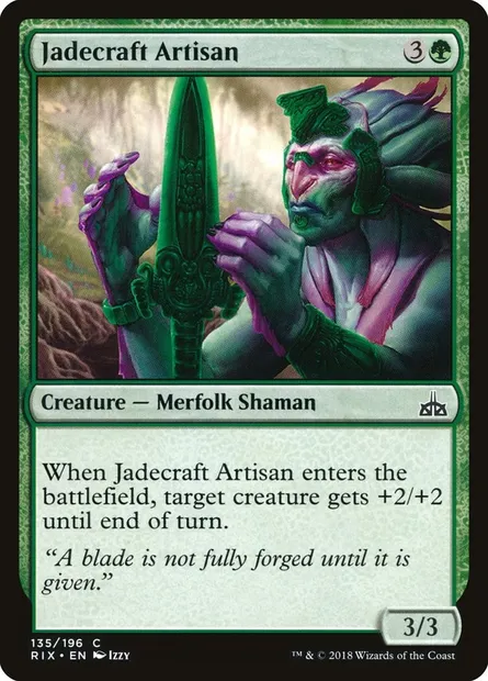 Jadecraft Artisan, Magic card RIX 135 — Rivals of Ixalan set