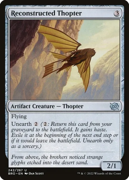 Reconstructed Thopter, Magic card BRO 242 — The Brothers' War set