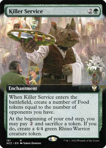 Killer Service, Magic card NCC 161 — New Capenna Commander set