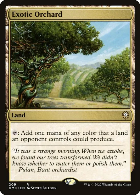 Exotic Orchard, Magic card DMC 209 — Dominaria United Commander set