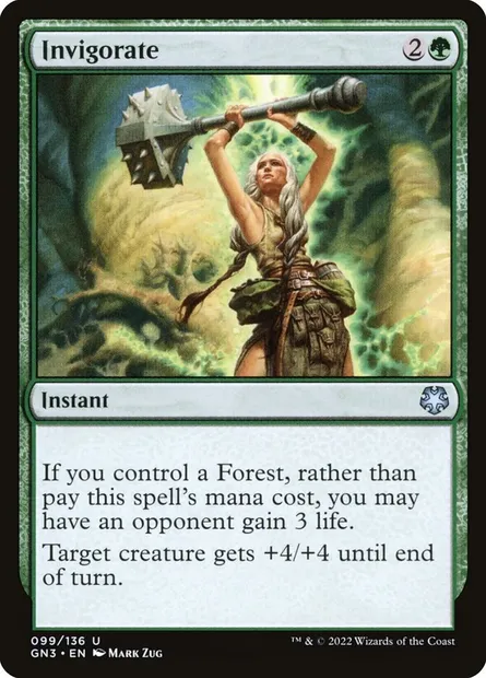 Invigorate, Magic card GN3 99 — Game Night: Free-for-All set