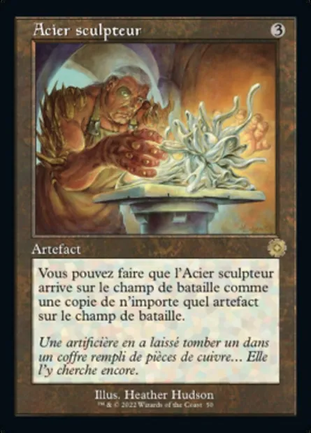 Acier sculpteur, carte Magic BRR 50 — extension The Brothers' War Retro Artifacts