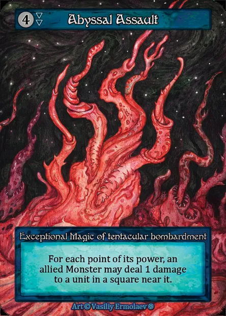 Abyssal Assault, Sorcery card GOT 207 — Gothic set