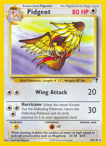 Roucarnage, carte Pokémon LC 33 — extension Legendary Collection