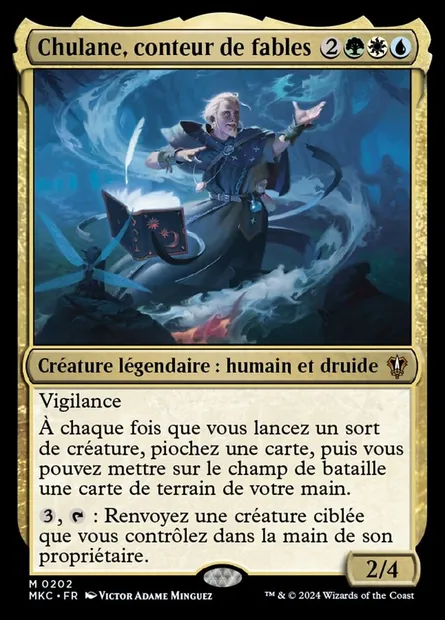 Chulane, conteur de fables, carte Magic MKC 202 — extension Murders at Karlov Manor Commander