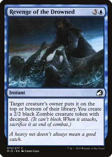 Revenge of the Drowned, Magic card MID 72 — Innistrad: Midnight Hunt set
