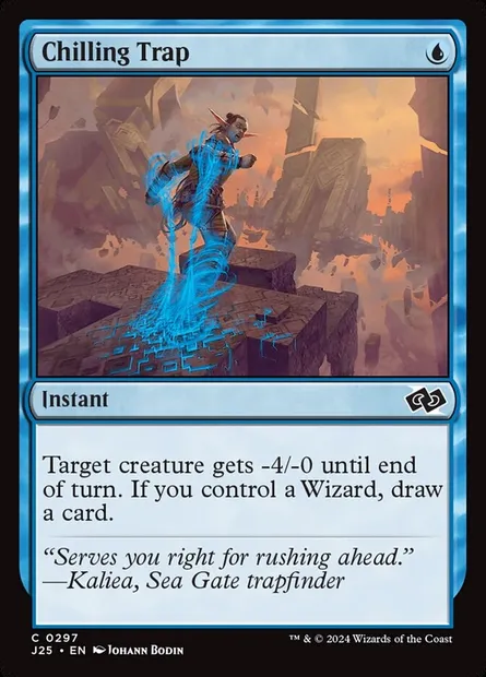 Chilling Trap, Magic card J25 297 — Foundations Jumpstart set