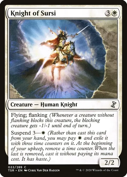 Knight of Sursi, Magic card TSR 22 — Time Spiral Remastered set