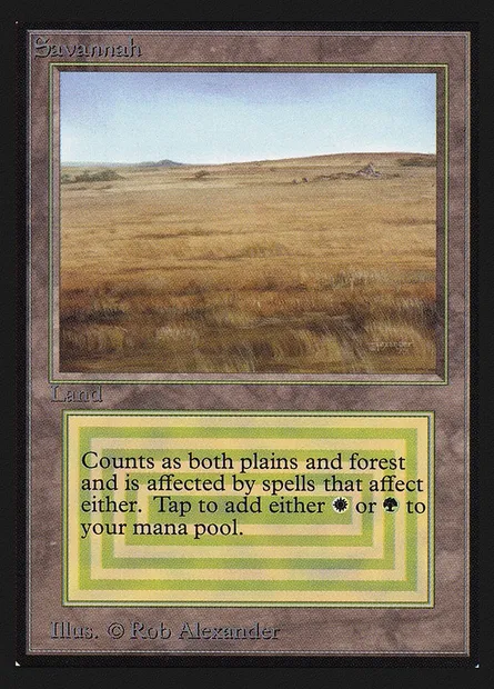 Savannah, Magic card CEI 281 — Intl. Collectors' Edition set