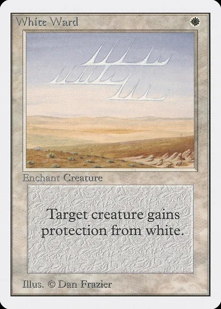 White Ward, Magic card 2ED 45 — Unlimited Edition set