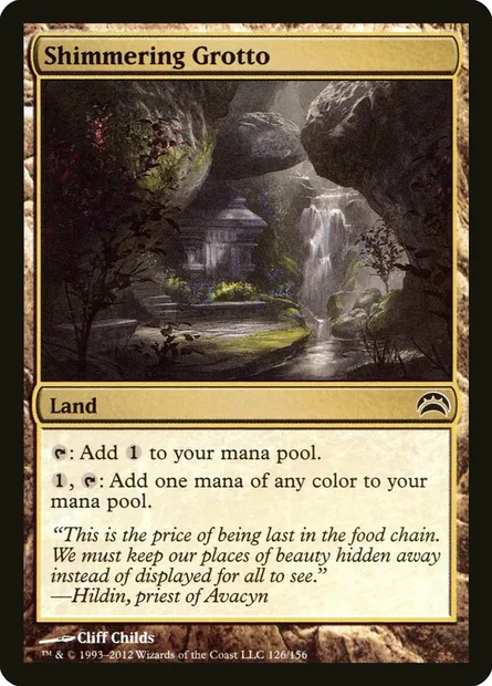 Shimmering Grotto, Magic card PC2 126 — Planechase 2012 set