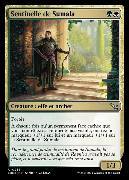 Sentinelle de Sumala, carte Magic MKM 233 — extension Murders at Karlov Manor