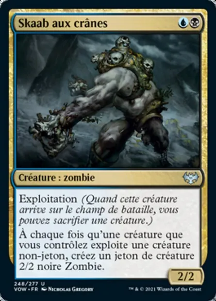 Skaab aux crânes, carte Magic VOW 248 — extension Innistrad : noce écarlate