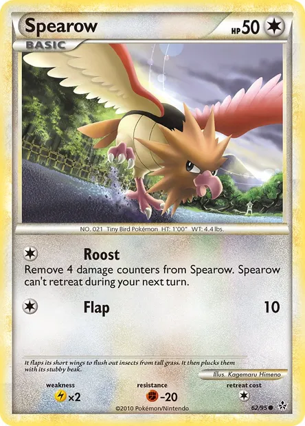 Spearow, Pokémon card UL 62 — Unleashed set