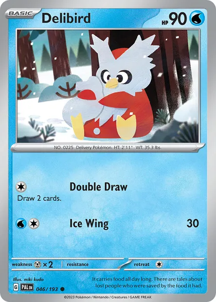 Delibird, Pokémon card PAL 046 — Paldea Evolved set