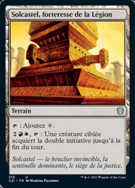 Solcastel, forteresse de la Légion, carte Magic C21 319 — extension Commander 2021