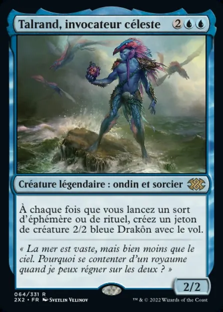 Talrand, invocateur céleste, carte Magic 2X2 64 — extension Double Masters 2022