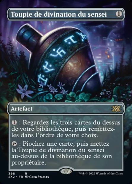 Toupie de divination du sensei, carte Magic 2X2 398 — extension Double Masters 2022