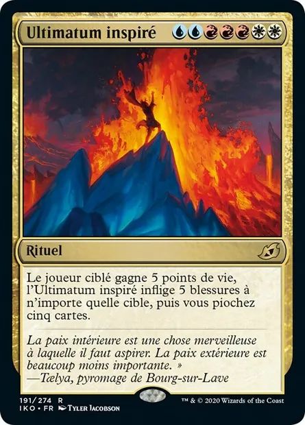 Ultimatum inspiré, carte Magic IKO 191 — extension Ikoria: Lair of Behemoths