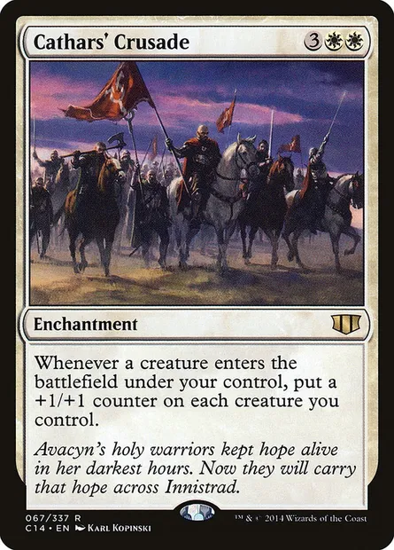 Cathars' Crusade, Magic card C14 67 — Commander 2014 set